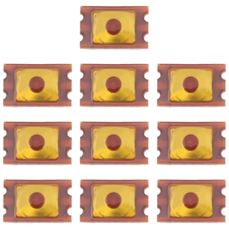 10 ชิ้น 3.1 x 2 มม. ปุ่มสวิตช์ Micro SMD สำหรับ Huawei / vivo / OPPO, 3.1 x 2MM