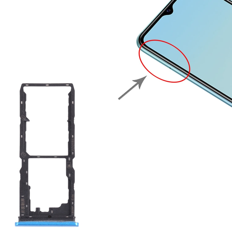 สำหรับ vivo Y20G / Y20s (G) ถาดซิมการ์ด + ถาดซิมการ์ด + ถาดการ์ด Micro SD, For vivo Y20G / Y20s (G)