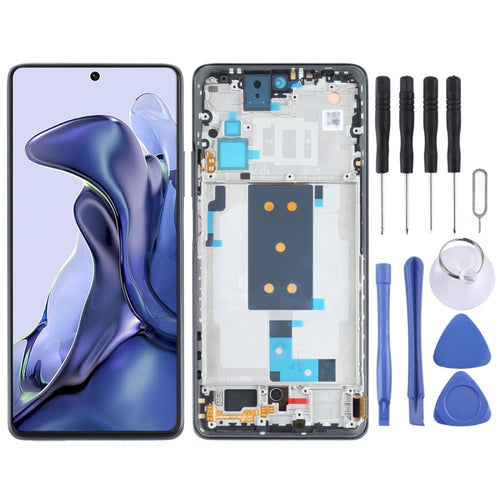 วัสดุ OLED หน้าจอ LCD ต้นฉบับและชุดประกอบ Digitizer พร้อมกรอบสำหรับ Xiaomi Mi 11T / 11T Pro, For Xiaomi Mi 11T / 11T Pro(Original)