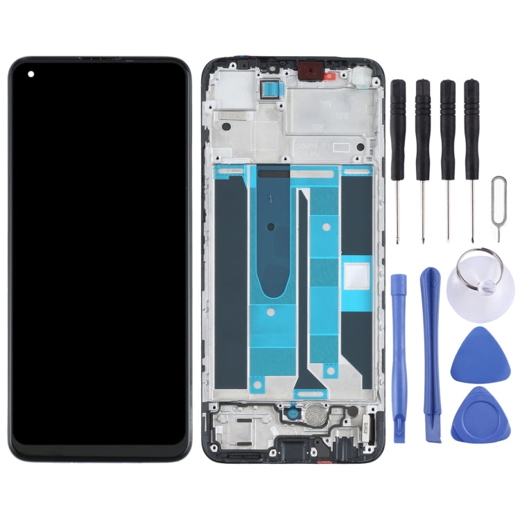 หน้าจอแอลซีดีและชุดประกอบDigitizerพร้อมกรอบสำหรับOPPO Realme 8 4G, For OPPO Realme 8 4G(Original)
