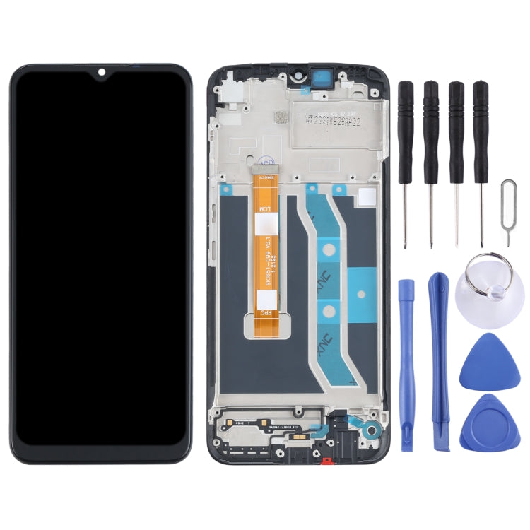 หน้าจอแอลซีดีต้นฉบับและชุดประกอบDigitizerพร้อมกรอบสำหรับOPPO Realme C21Y / Realme C25Y, For OPPO Realme C21Y (Original)