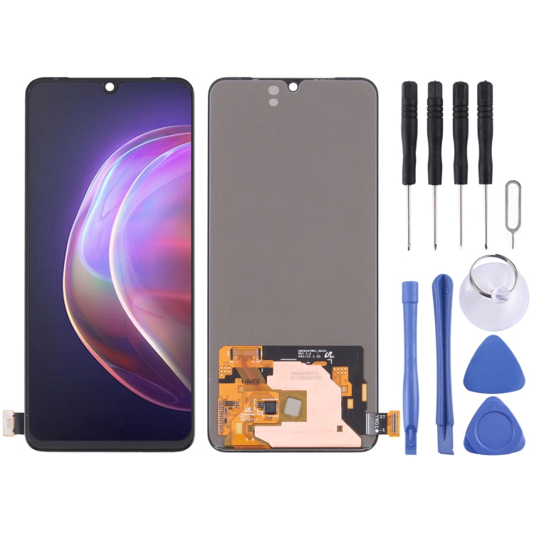 หน้าจอ LCD วัสดุ AMOLED ดั้งเดิมและชุดประกอบ Digitizer สำหรับ vivo V21 5G V2050, For vivo V21 5G(Original)