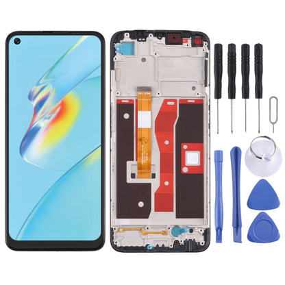 หน้าจอแอลซีดีและชุดประกอบDigitizerพร้อมกรอบสำหรับOPPO A54 4G/A55 4G CPH2325 CPH2239, For OPPO A54 4G/A55 4G