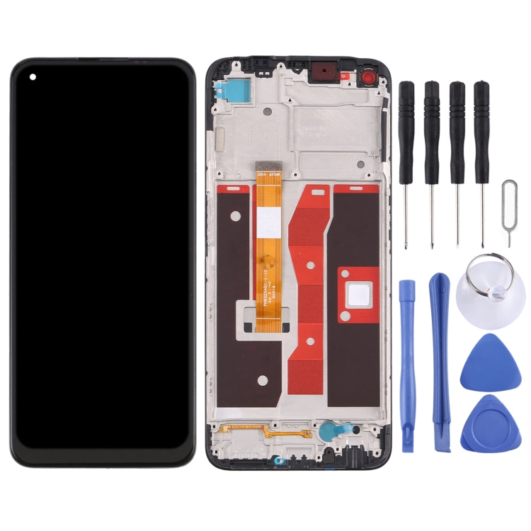 หน้าจอแอลซีดีและชุดประกอบDigitizerพร้อมกรอบสำหรับOPPO A54 4G/A55 4G CPH2325 CPH2239, For OPPO A54 4G/A55 4G