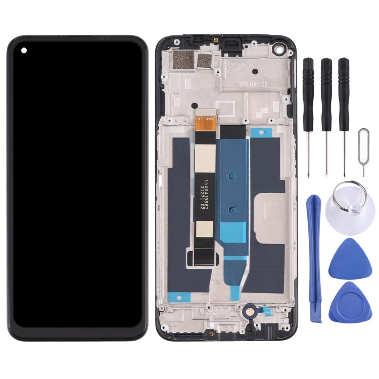หน้าจอแอลซีดีและชุดประกอบDigitizerพร้อมกรอบสำหรับOPPO Realme 8 5G, For OPPO Realme 8 5G