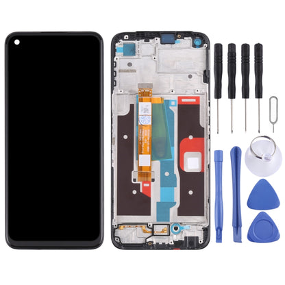 หน้าจอแอลซีดีและชุดประกอบDigitizerพร้อมกรอบสำหรับOPPO Realme 8i RMX3151, For OPPO Realme 8i