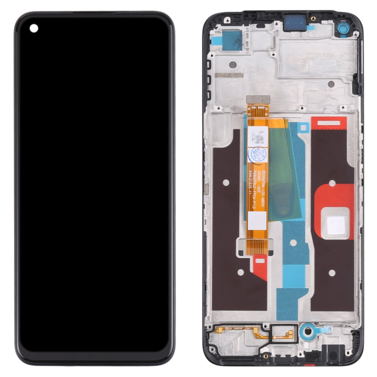 หน้าจอแอลซีดีและชุดประกอบDigitizerพร้อมกรอบสำหรับOPPO Realme 8i RMX3151, For OPPO Realme 8i