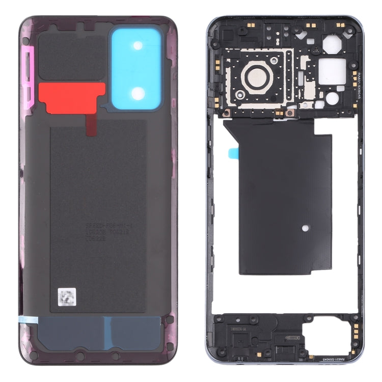 สำหรับ OPPO Realme GT Neo RMX3031 แผ่นปิดกรอบกลาง + ฝาหลังแบตเตอรี่, For OPPO Realme GT Neo (Black), For OPPO Realme GT Neo (Silver)