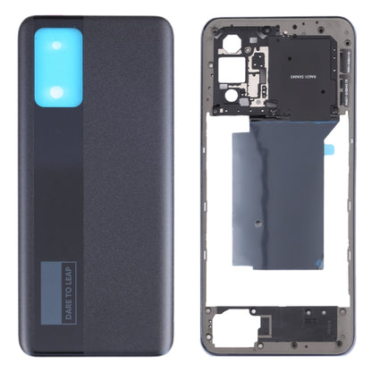 สำหรับ OPPO Realme GT Neo RMX3031 แผ่นปิดกรอบกลาง + ฝาหลังแบตเตอรี่, For OPPO Realme GT Neo (Black), For OPPO Realme GT Neo (Silver)