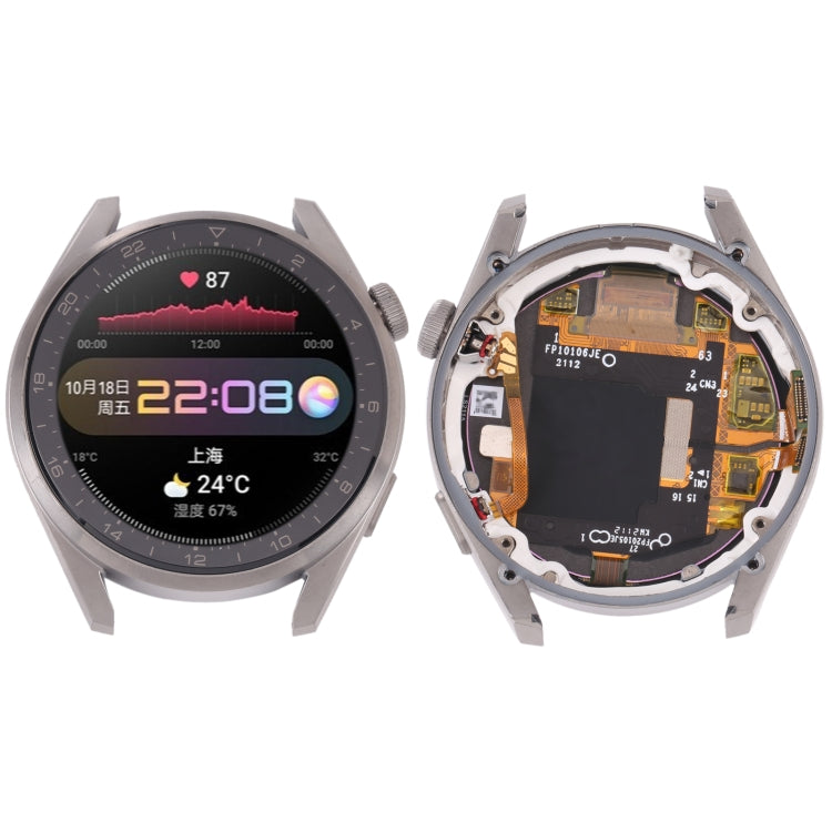หน้าจอ LCD ต้นฉบับและชุดประกอบ Digitizer พร้อมกรอบสำหรับ Huawei Watch 3 Pro, For Huawei Watch 3 Pro(Original)