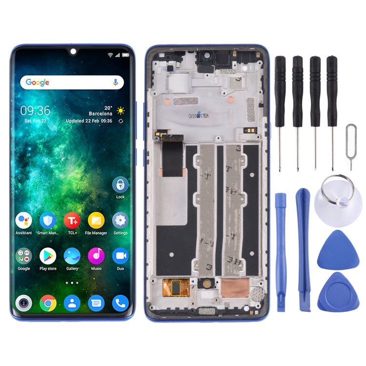 หน้าจอ LCD ต้นฉบับและชุดประกอบ Digitizer พร้อมกรอบสำหรับ TCL 10 Plus, For TCL 10 Plus(Purple), For TCL 10 Plus(Original)