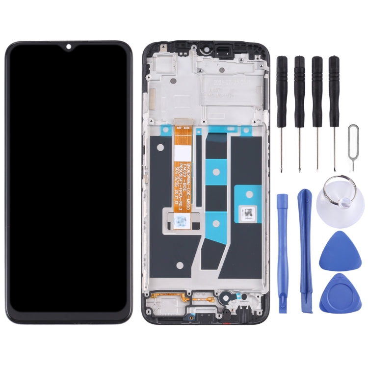หน้าจอแอลซีดีและชุดประกอบDigitizerพร้อมกรอบสำหรับOPPO A16 / A16s / A54S, For OPPO A16 / A16s / A54S