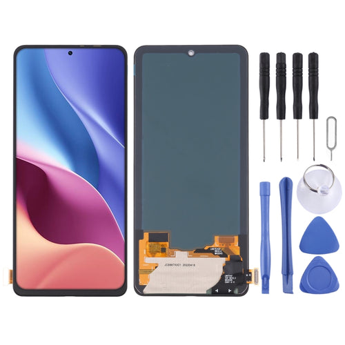 วัสดุOLEDหน้าจอแอลซีดีและDigitizerสมัชชาเต็มรูปแบบสำหรับXiaomi Redmi K40/Redmi K40 Pro/Redmi K40 Pro +/11i/11X/11X Pro/Poco F3/Black Shark 4/Black Shark 4 Pro/Black Shark 4S/Black Shark 4S Pro, For Xiaomi Redmi K40