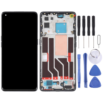 หน้าจอแอลซีดีต้นฉบับและชุดประกอบDigitizerพร้อมกรอบสำหรับOPPO Reno5 Pro 5G, For OPPO Reno5 Pro 5G