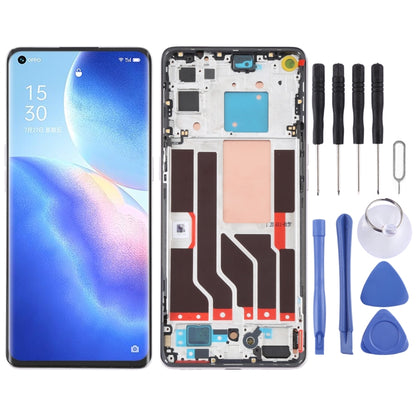 หน้าจอแอลซีดีต้นฉบับและชุดประกอบDigitizerพร้อมกรอบสำหรับOPPO Reno5 Pro 5G, For OPPO Reno5 Pro 5G