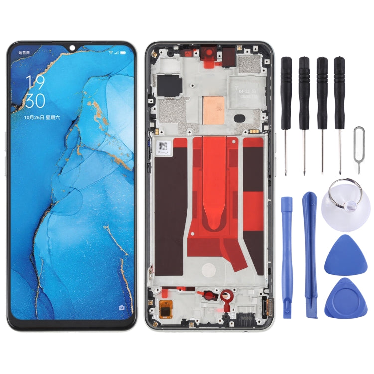 หน้าจอ LCD ต้นฉบับและ Digitizer Full ASSEMBLY พร้อมกรอบสำหรับ OPPO Reno3 5G/Reno3 เยาวชน/F15 /ค้นหา X2 Lite/K7 5G, For OPPO Reno3 5G/Reno3 Youth/F15/Find X2 Lite/K7 5G, For OPPO Reno3 5G