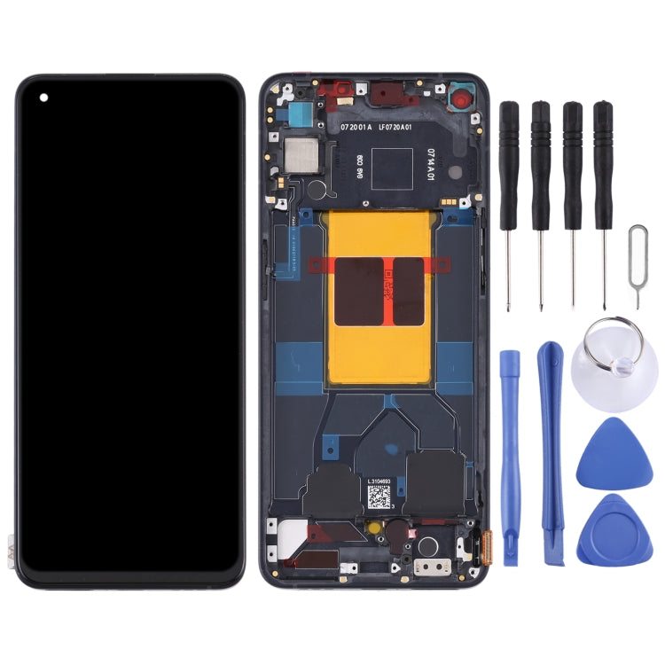 หน้าจอ LCD ต้นฉบับและชุดประกอบDigitizerพร้อมกรอบสำหรับOPPO Reno6 5G PEQM00 CPH2251, For OPPO Reno6 5G