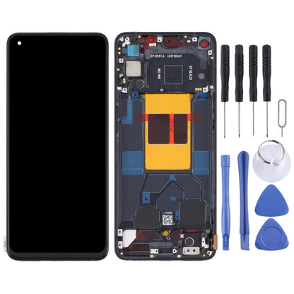 หน้าจอ LCD ต้นฉบับและชุดประกอบDigitizerพร้อมกรอบสำหรับOPPO Reno6 5G PEQM00 CPH2251, For OPPO Reno6 5G