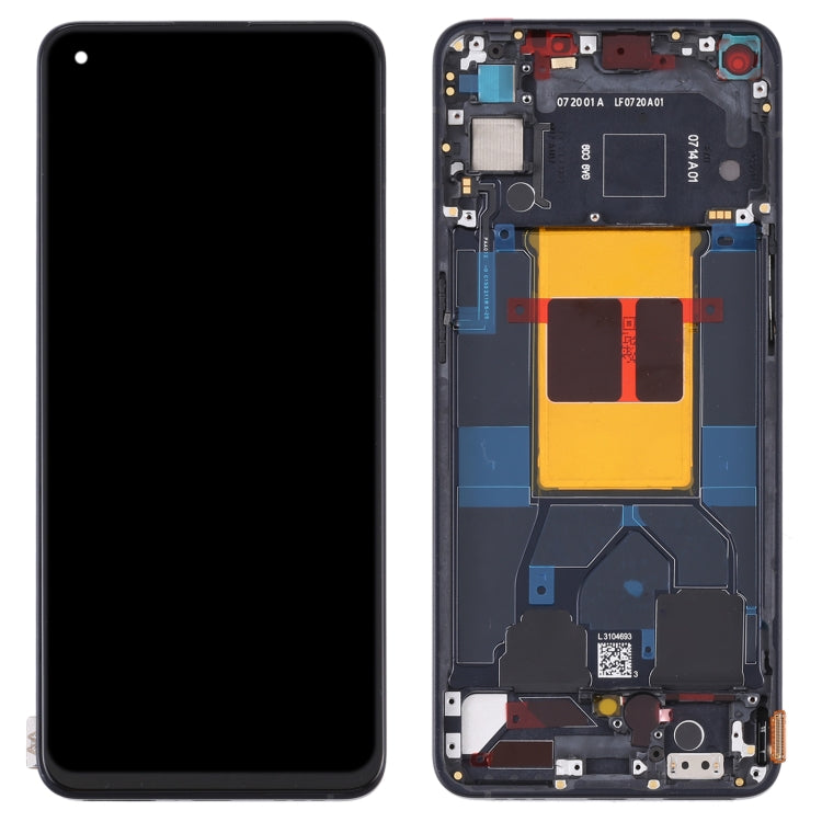 หน้าจอ LCD ต้นฉบับและชุดประกอบDigitizerพร้อมกรอบสำหรับOPPO Reno6 5G PEQM00 CPH2251, For OPPO Reno6 5G