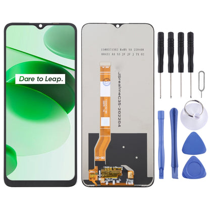 หน้าจอแอลซีดีและชุดประกอบDigitizerสำหรับOPPO Realme C35, For Realme C35