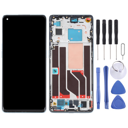 หน้าจอ LCD ต้นฉบับและชุดประกอบDigitizerพร้อมกรอบสำหรับOPPO Reno6 Pro 5G PEPM00 CPH2249, For OPPO Reno6 Pro 5G