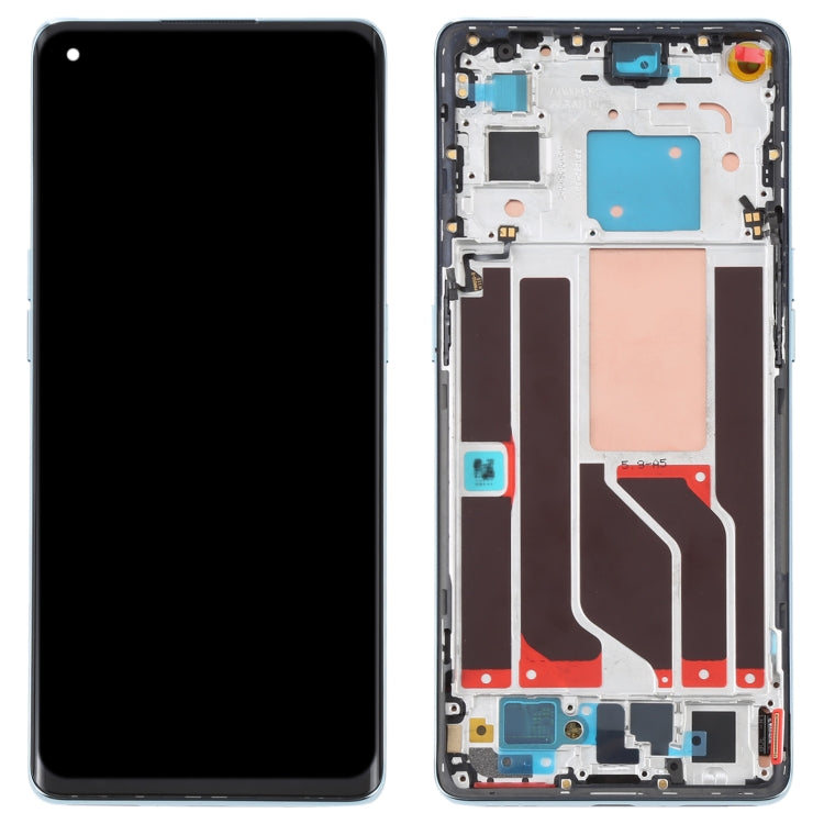 หน้าจอ LCD ต้นฉบับและชุดประกอบDigitizerพร้อมกรอบสำหรับOPPO Reno6 Pro 5G PEPM00 CPH2249, For OPPO Reno6 Pro 5G