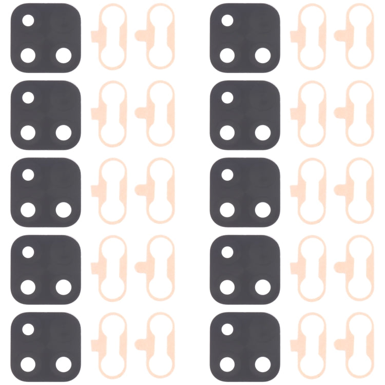 10 ชิ้นเลนส์กล้องด้านหลังสำหรับ Xiaomi Redmi 10C/Redmi 10 อินเดีย/Redmi 10 Power/Poco C40, For Xiaomi Redmi 10C/Redmi 10 India/Redmi 10 Power/Poco C40