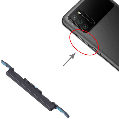 ปุ่มควบคุมระดับเสียงสำหรับ Xiaomi Poco M3 M2010J19CG M2010J19CI, For Xiaomi Poco M3