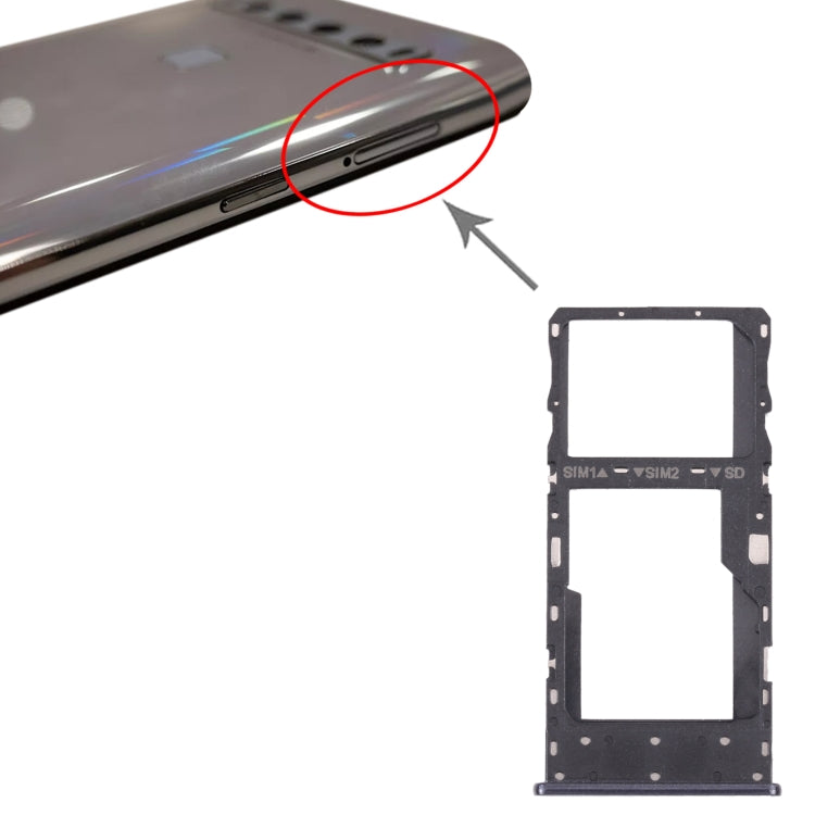 ถาดซิมการ์ด + ถาดซิมการ์ด/ถาดการ์ด Micro SD สำหรับ TCL 10 5G T790Y T790H, For TCL 10 5G