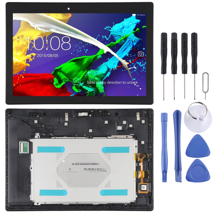 หน้าจอแอลซีดีและชุดประกอบDigitizerพร้อมกรอบสำหรับLenovo Tab 2 A10-70 A10-70F A10-70L, For Lenovo Tab 2 A10-70