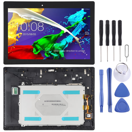 หน้าจอแอลซีดีและชุดประกอบDigitizerพร้อมกรอบสำหรับLenovo Tab 2 A10-70 A10-70F A10-70L, For Lenovo Tab 2 A10-70