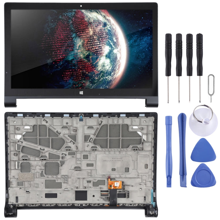 หน้าจอ LCD และชุดประกอบ Digitizer พร้อมกรอบสำหรับแท็บเล็ตโยคะ Lenovo 2 Pro 1371F, For Lenovo YOGA Tablet 2 Pro