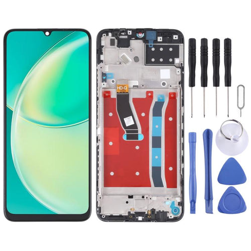 หน้าจอแอลซีดีต้นฉบับและชุดประกอบDigitizerพร้อมกรอบสำหรับHuawei Nova Y60, For Huawei Nova Y60
