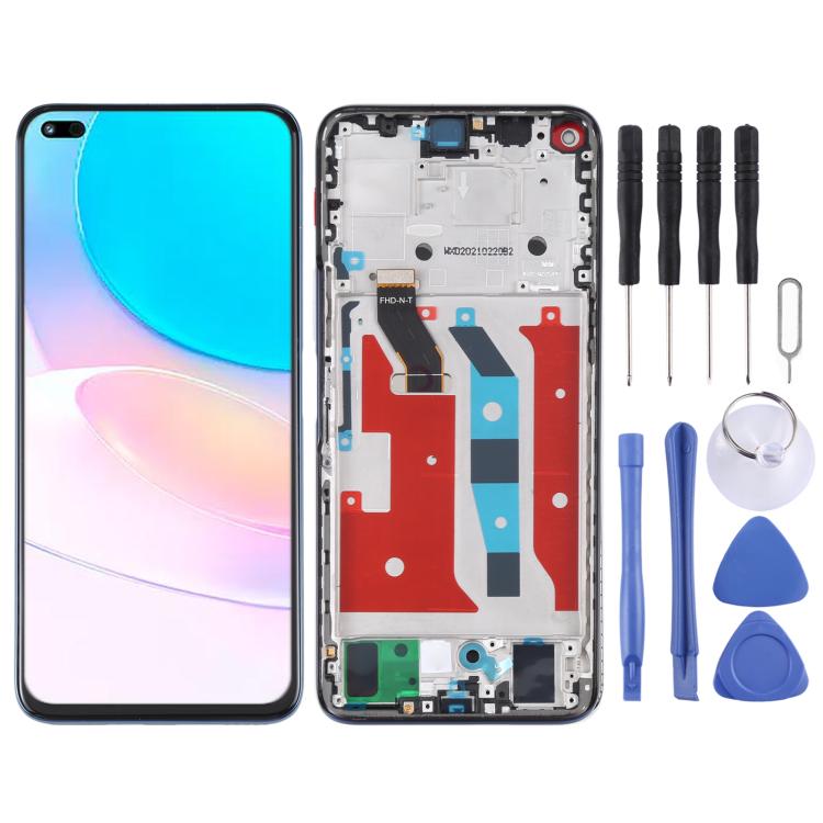 หน้าจอแอลซีดีต้นฉบับและชุดประกอบDigitizerพร้อมกรอบสำหรับHuawei Nova 8i, For Huawei Nova 8i