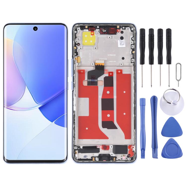 หน้าจอแอลซีดีแบบดั้งเดิมและชุดประกอบDigitizerพร้อมกรอบสำหรับHuawei Nova 9, For Huawei Nova 9