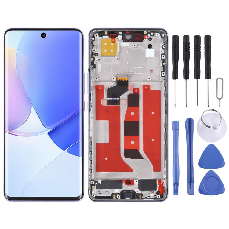 หน้าจอแอลซีดีแบบดั้งเดิมและชุดประกอบDigitizerพร้อมกรอบสำหรับHuawei Nova 9, For Huawei Nova 9