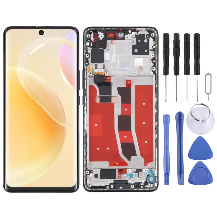 หน้าจอแอลซีดีต้นฉบับและชุดประกอบDigitizerพร้อมกรอบสำหรับHuawei Nova 8 5G, For Huawei Nova 8 5G