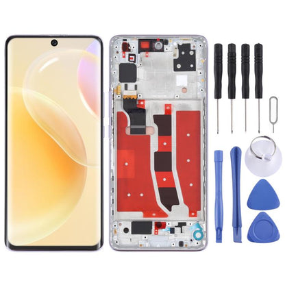 หน้าจอแอลซีดีต้นฉบับและชุดประกอบDigitizerพร้อมกรอบสำหรับHuawei Nova 8 5G, For Huawei Nova 8 5G