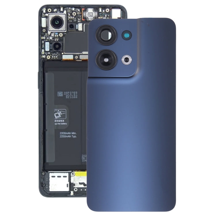 สำหรับ OPPO Reno8 ฝาหลังแบตเตอรี่เดิมพร้อมฝาครอบเลนส์กล้อง, For OPPO Reno8