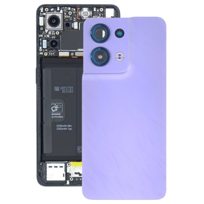 สำหรับ OPPO Reno8 ฝาหลังแบตเตอรี่เดิมพร้อมฝาครอบเลนส์กล้อง, For OPPO Reno8