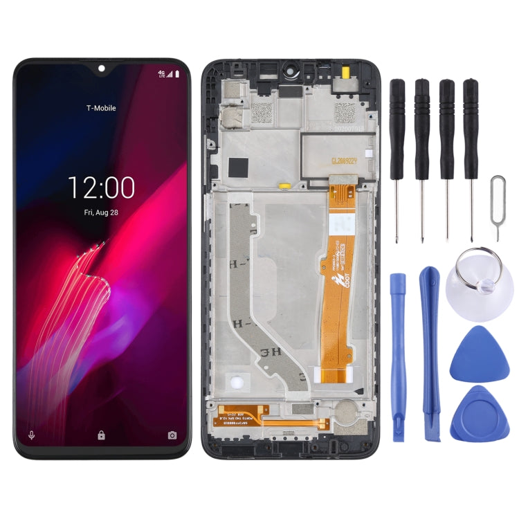 หน้าจอแอลซีดีและชุดประกอบDigitizerพร้อมกรอบสำหรับT-Mobile Revvl 4 + 5062 506W 5062Z, For T-Mobile Revvl 4+ 5062(with Frame)