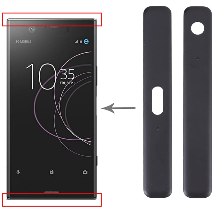 แถบด้านข้างส่วนด้านข้าง 1 คู่สำหรับ Sony Xperia XZ1 Compact