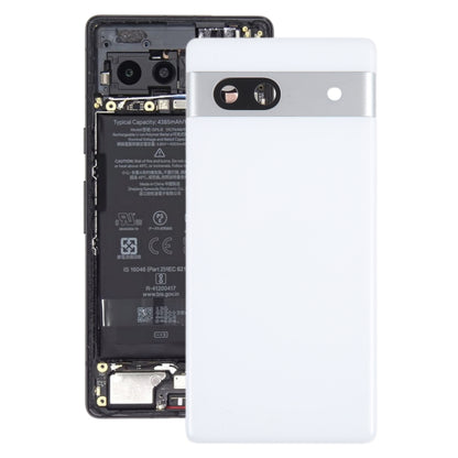 สำหรับฝาหลังแบตเตอรี่เดิมของ Google Pixel 7A พร้อมฝาครอบเลนส์กล้อง, For Google Pixel 7A