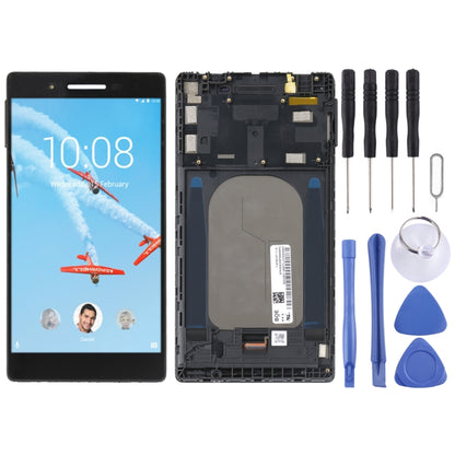 หน้าจอ LCD ต้นฉบับสำหรับ Lenovo Tab 7 TB-7504N TB-7504X TB-7504F TB-7504 Digitizer Full Assembly พร้อมกรอบ, For Lenovo Tab 7