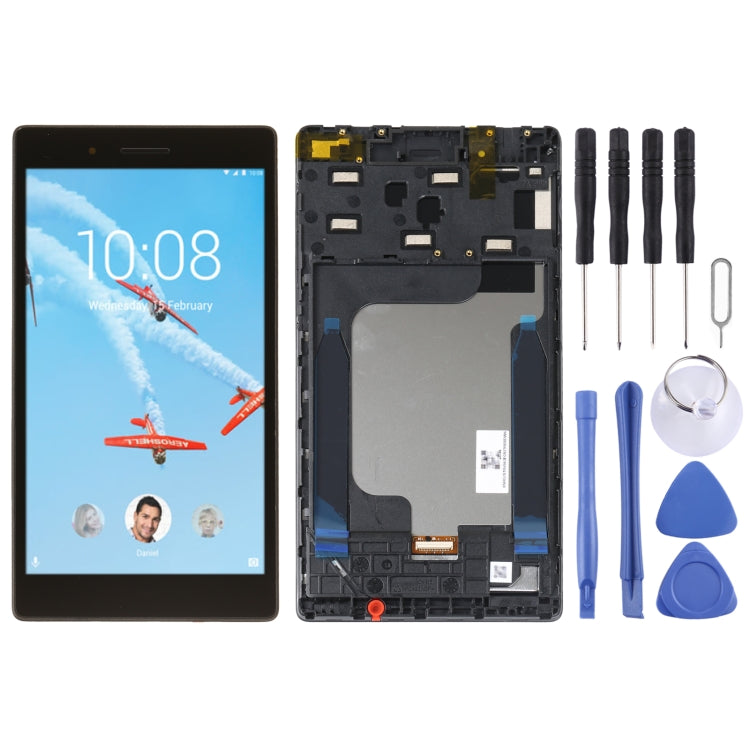 หน้าจอ LCD ต้นฉบับสำหรับ Lenovo Tab 7 Essential TB-7304X TB-7304F TB-7304i TB-7304 Digitizer Full Assembly พร้อมกรอบ, For Lenovo Tab 7 Essential