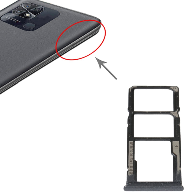 ถาดซิมการ์ด + ถาดซิมการ์ด + ถาดการ์ด Micro SD สำหรับ Xiaomi Redmi 10 Power, For Xiaomi Redmi 10 Power