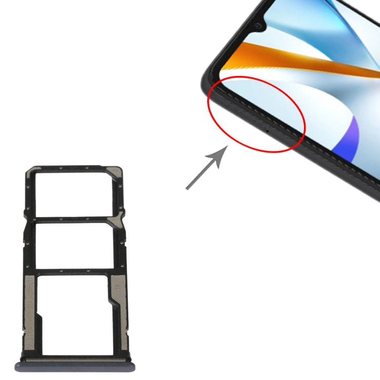 สำหรับ Xiaomi Poco C40 ถาดซิมการ์ด + ถาดซิมการ์ด + ถาดการ์ด Micro SD, For Xiaomi Poco C40