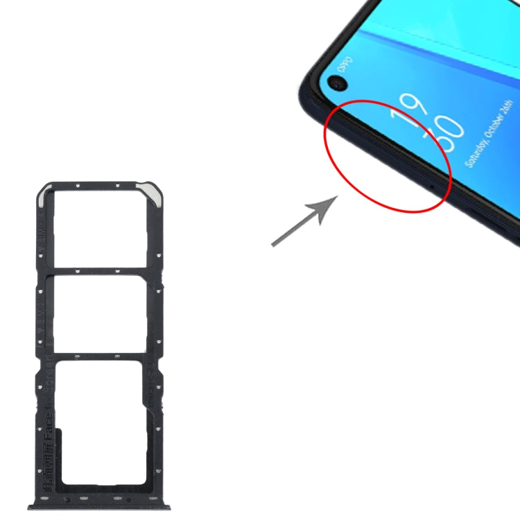 สำหรับ OPPO A52 ถาดซิมการ์ด 4G + ถาดซิมการ์ด + ถาดการ์ด Micro SD, For OPPO A52 4G