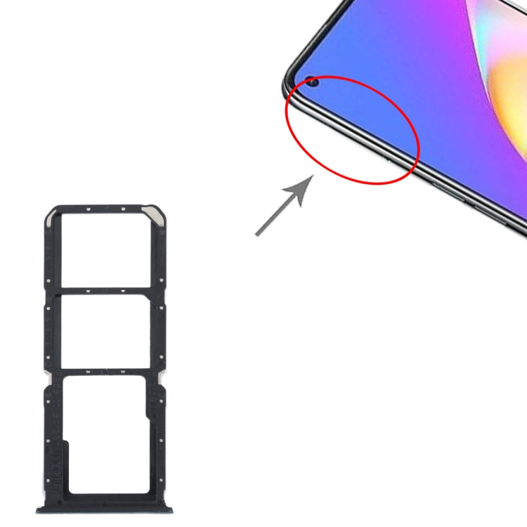 สำหรับ OPPO Reno5 Lite / Reno5 F / A94 ถาดซิมการ์ด 4G + ถาดซิมการ์ด + ถาดการ์ด Micro SD, For OPPO Reno5 Lite / Reno5 F / A94 4G