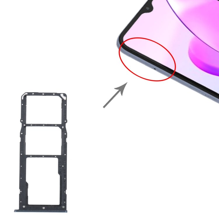 สำหรับถาดซิมการ์ด Realme C31 + ถาดซิมการ์ด + ถาดการ์ด Micro SD, For Realme C31